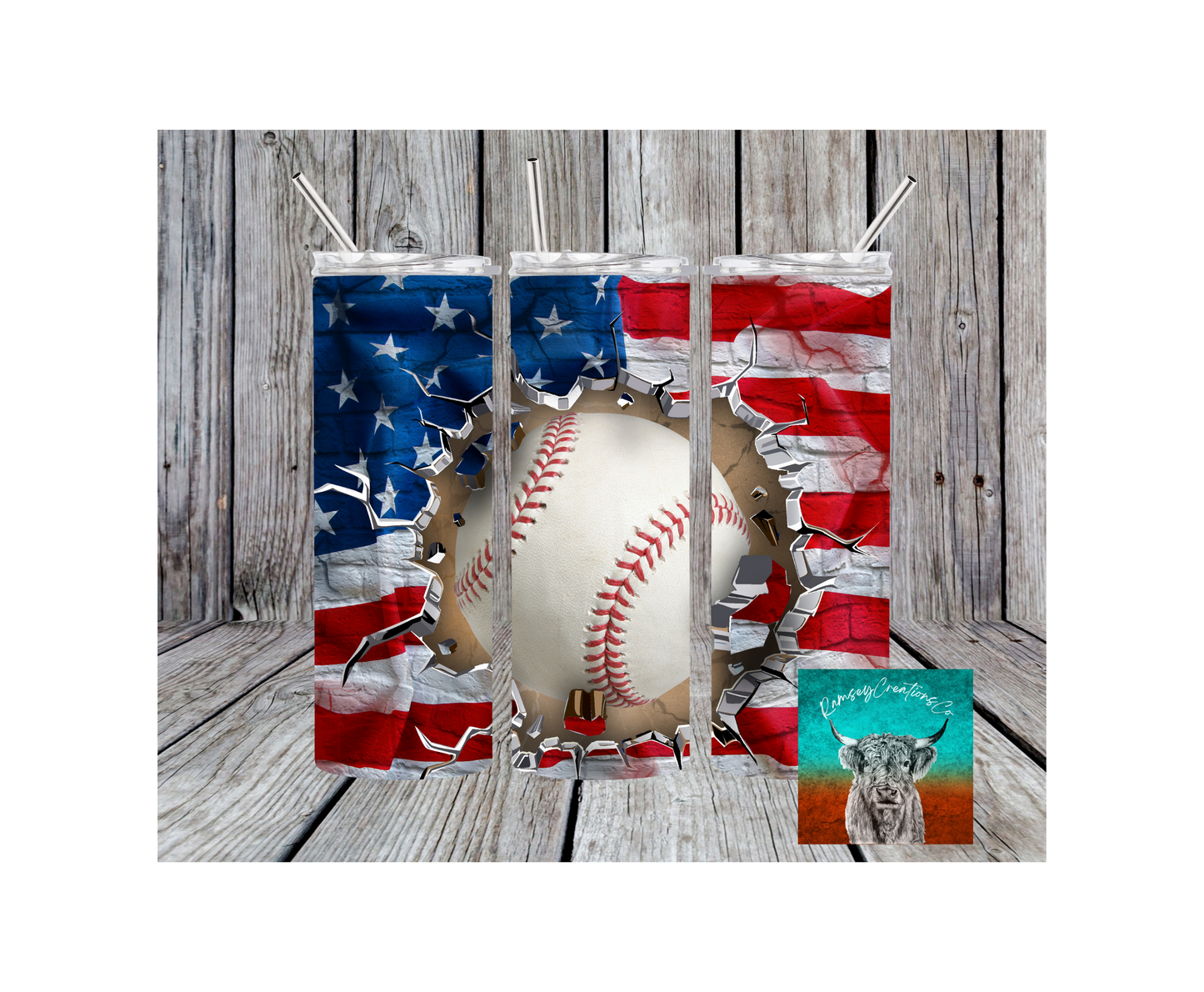 American Baseball Tumbler