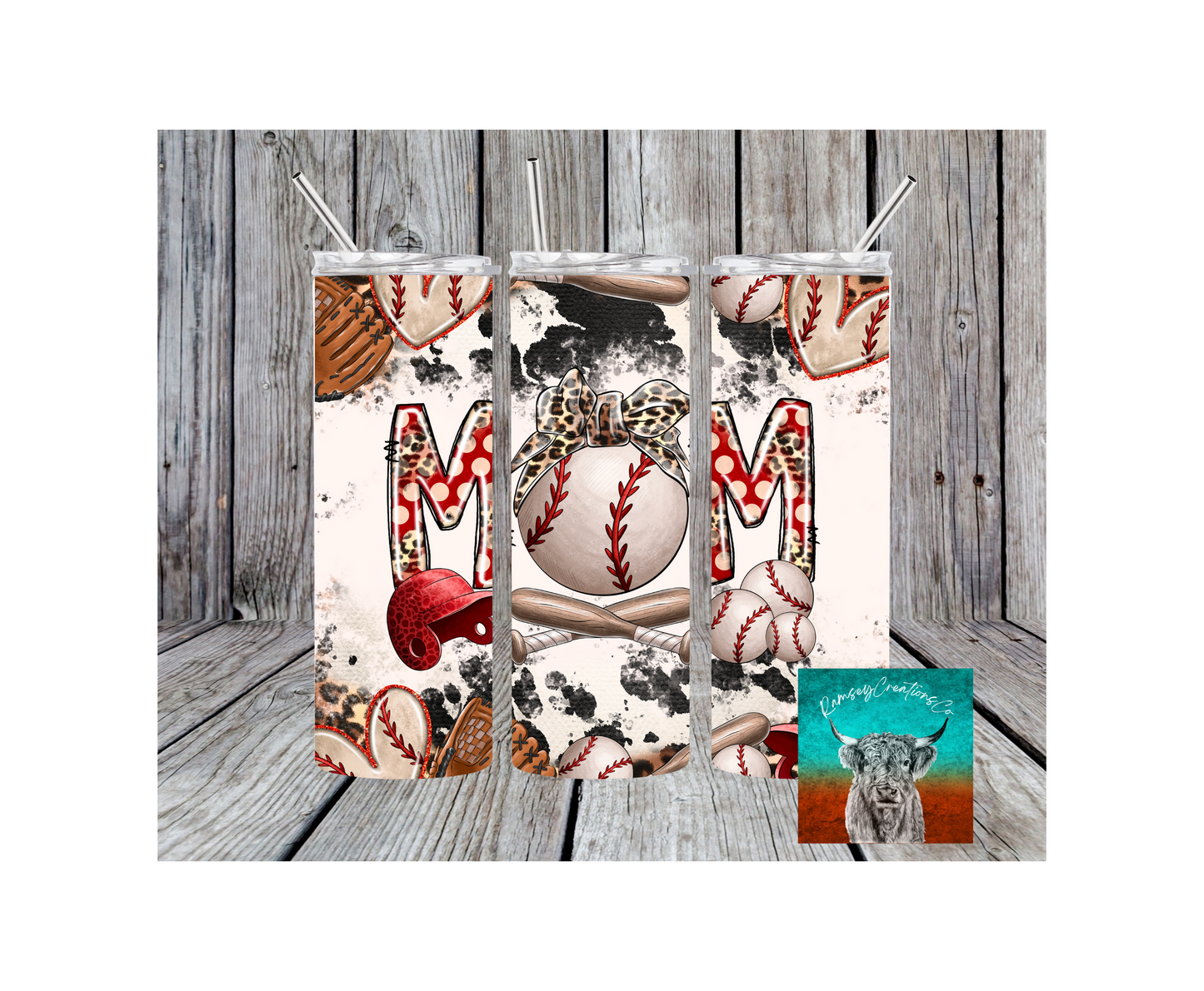 Mom baseball Tumbler