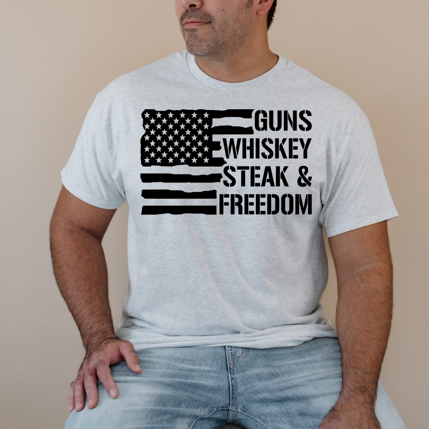 Guns Whisky Freedom Tee