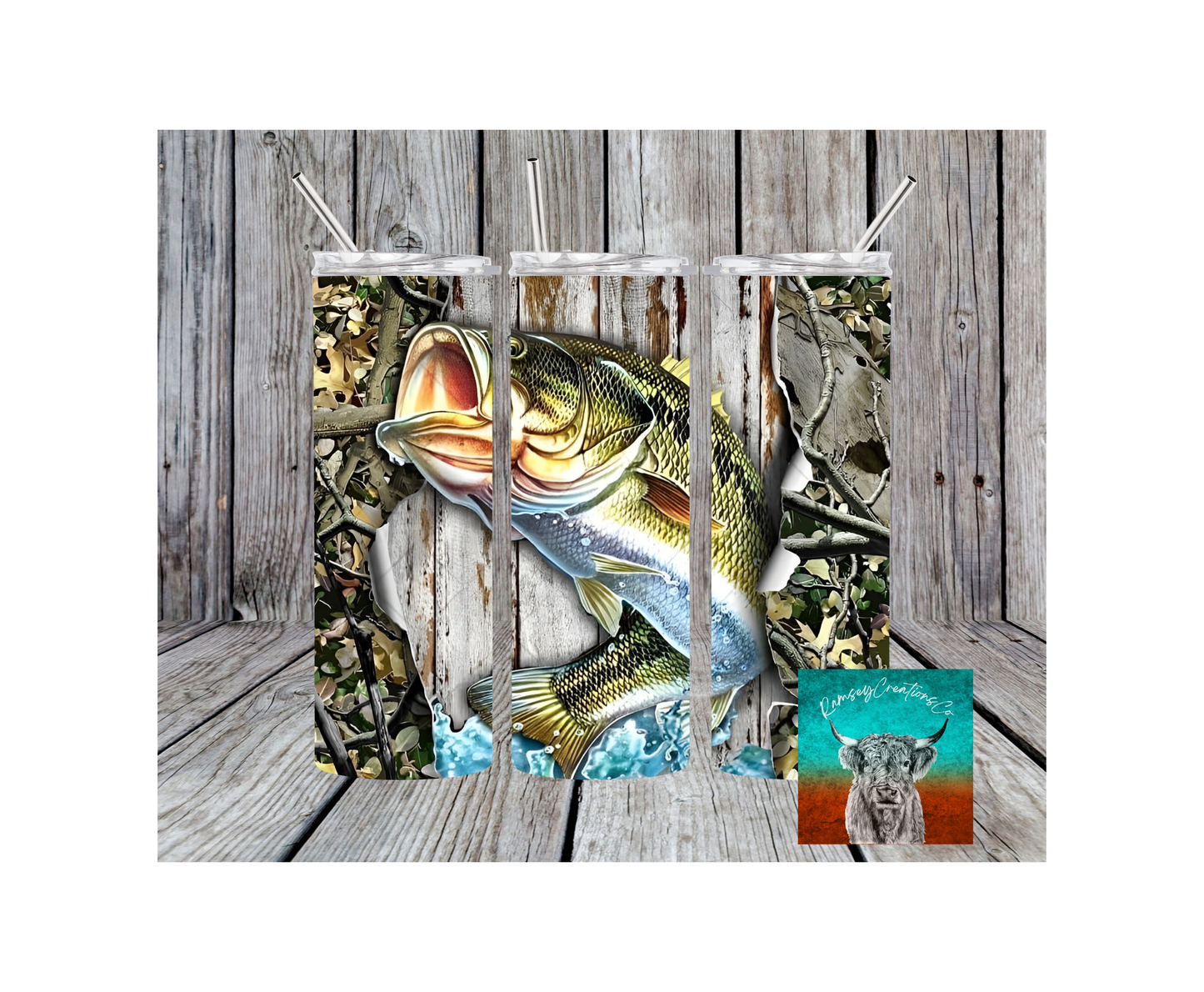 Camo Bass Tumbler