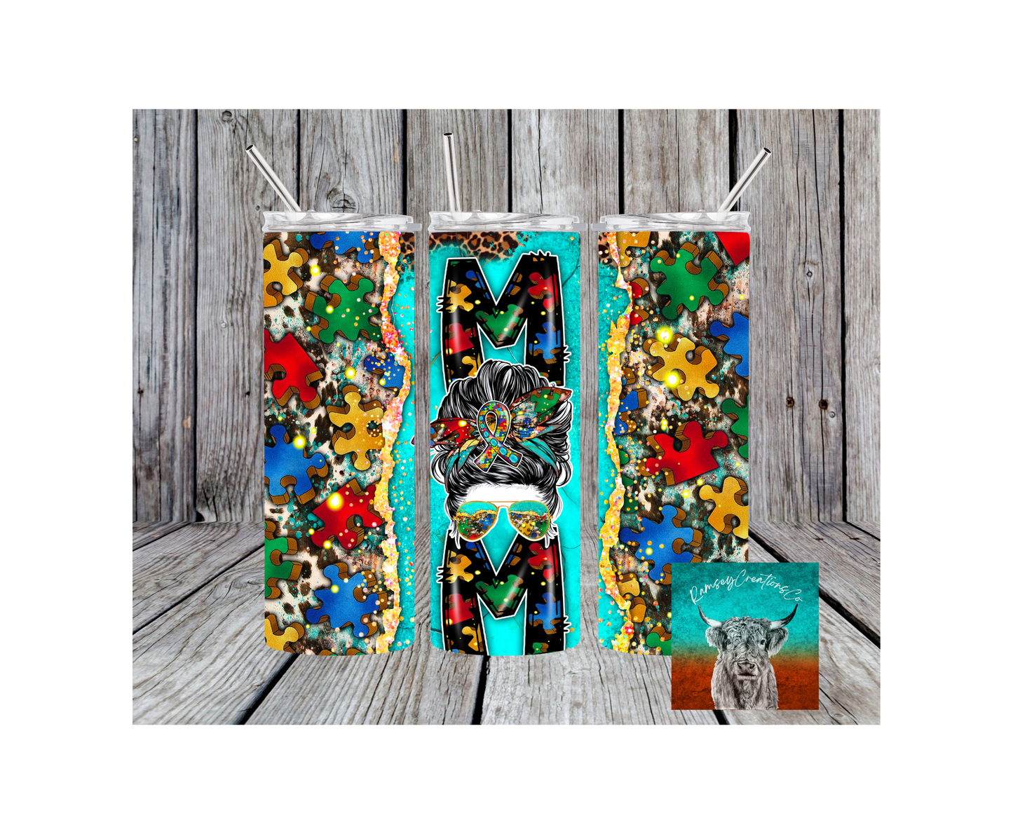 Autism Mom Tumbler