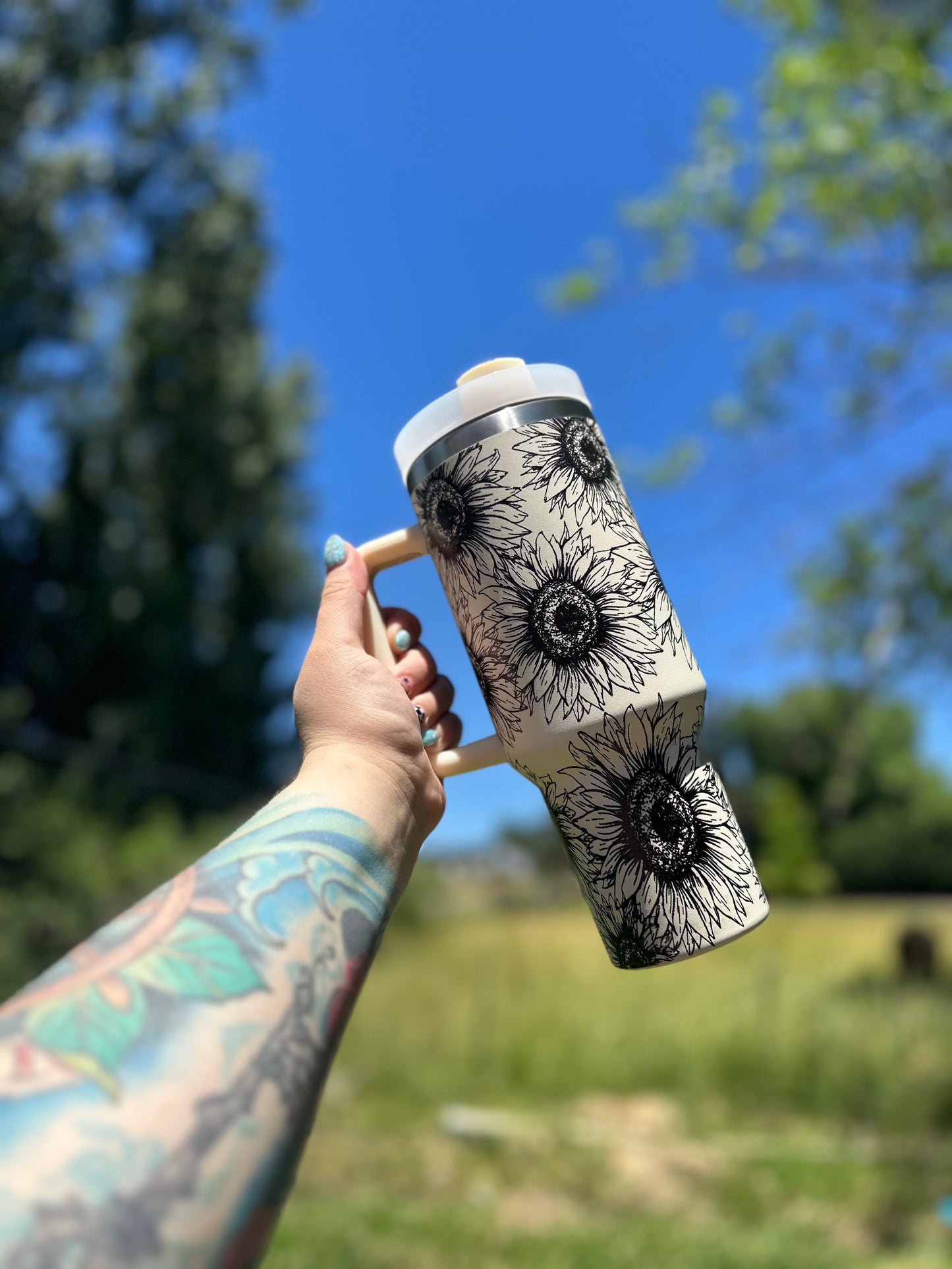Sunflower 40oz Insulated Tumbler