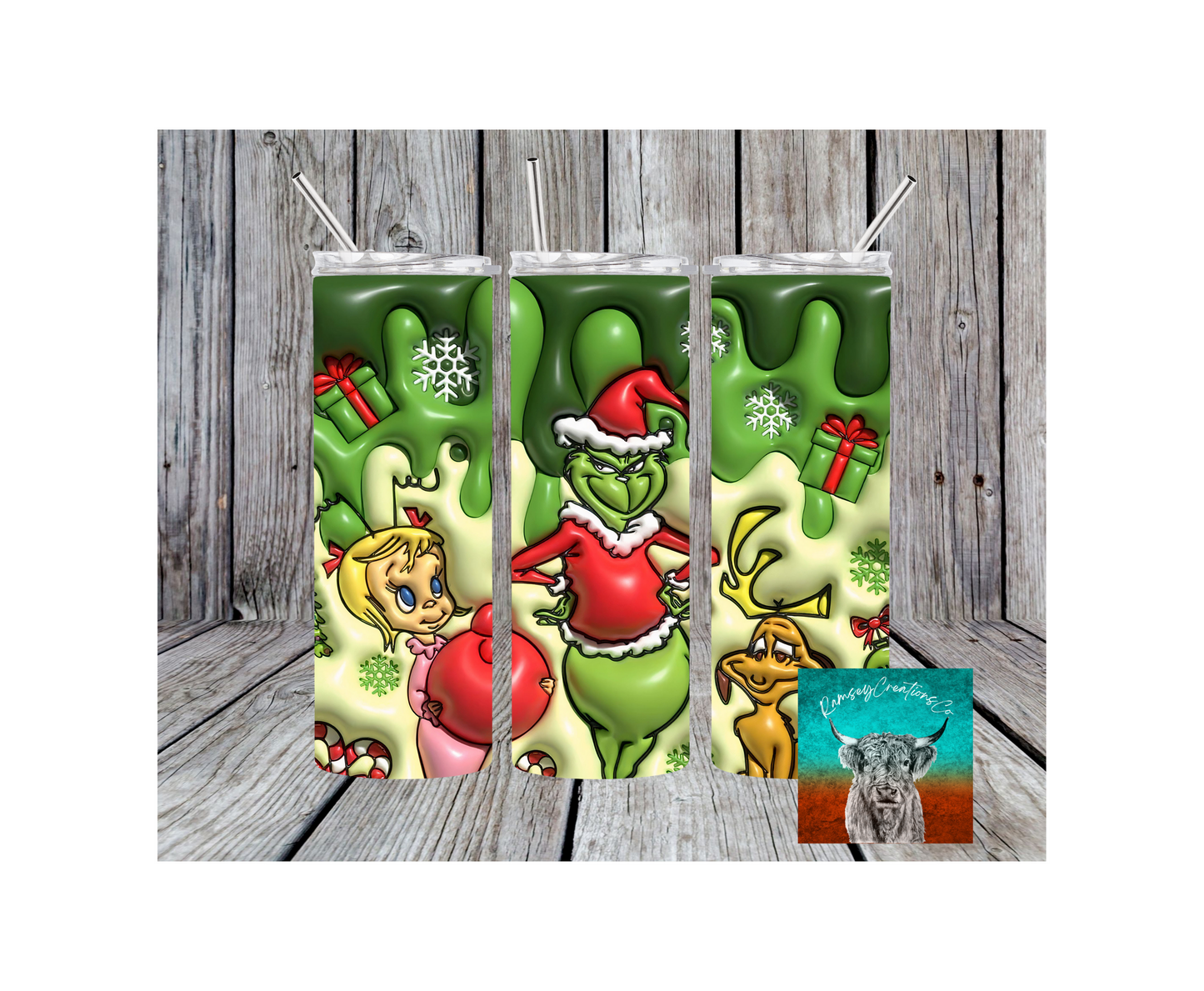 3D Green Guy Tumbler