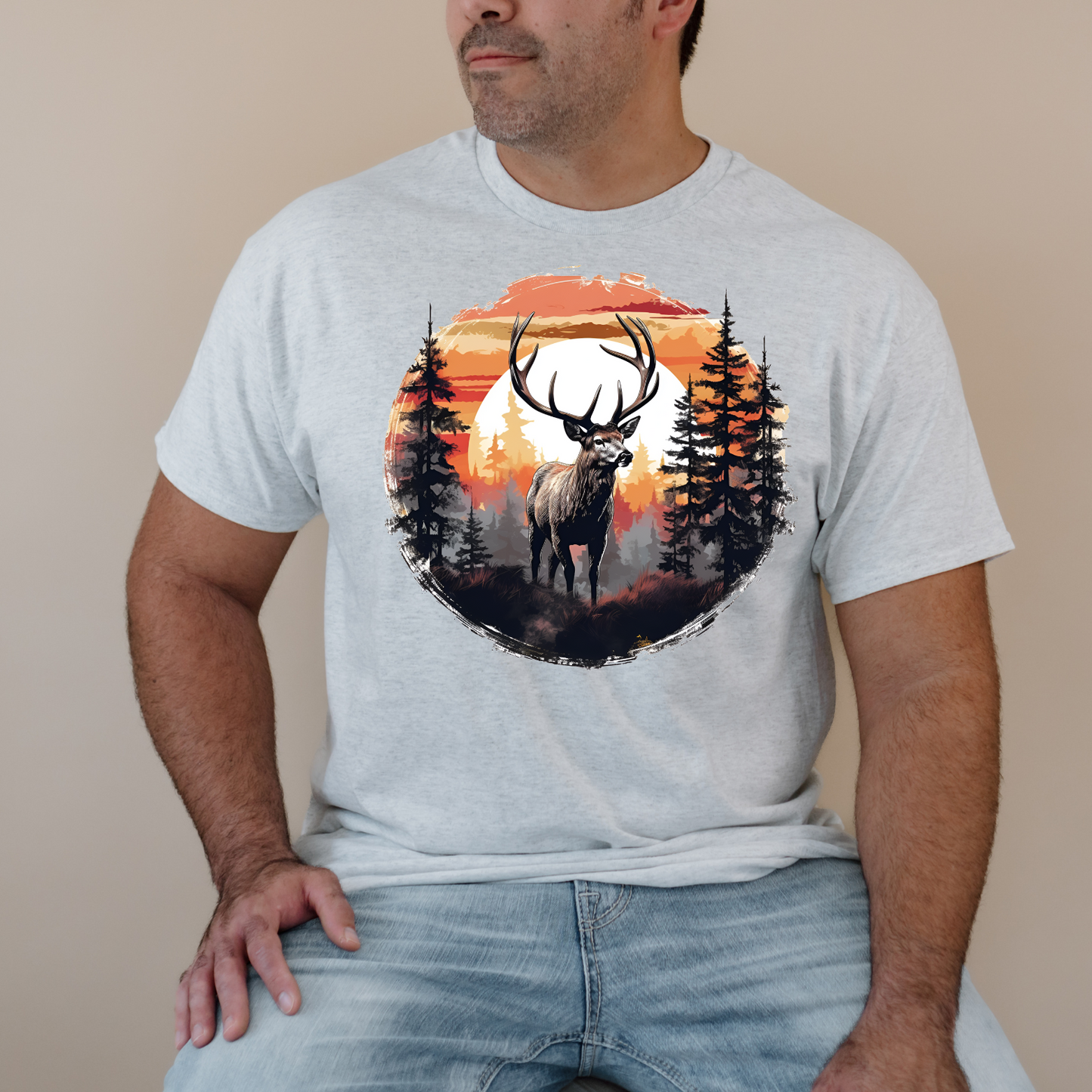 Sunset Buck Tee