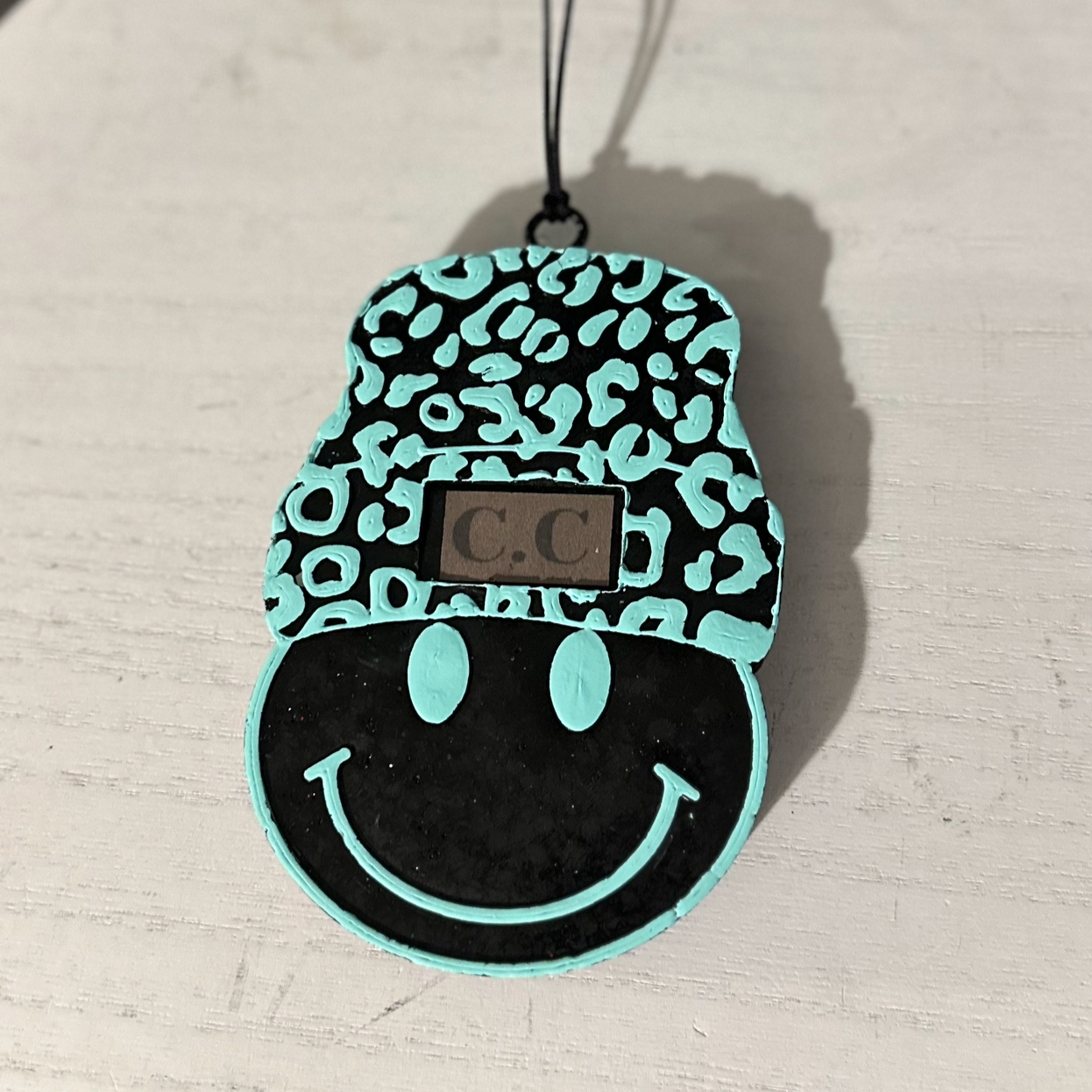 Teal C.C Smiley Beanie Freshie