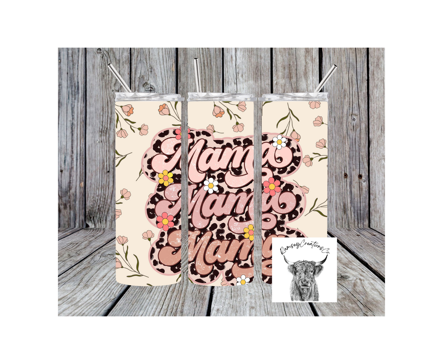 Spring Retro Mama Tumbler