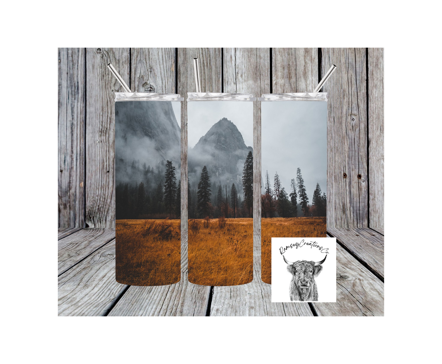 Mountains/Field Tumbler