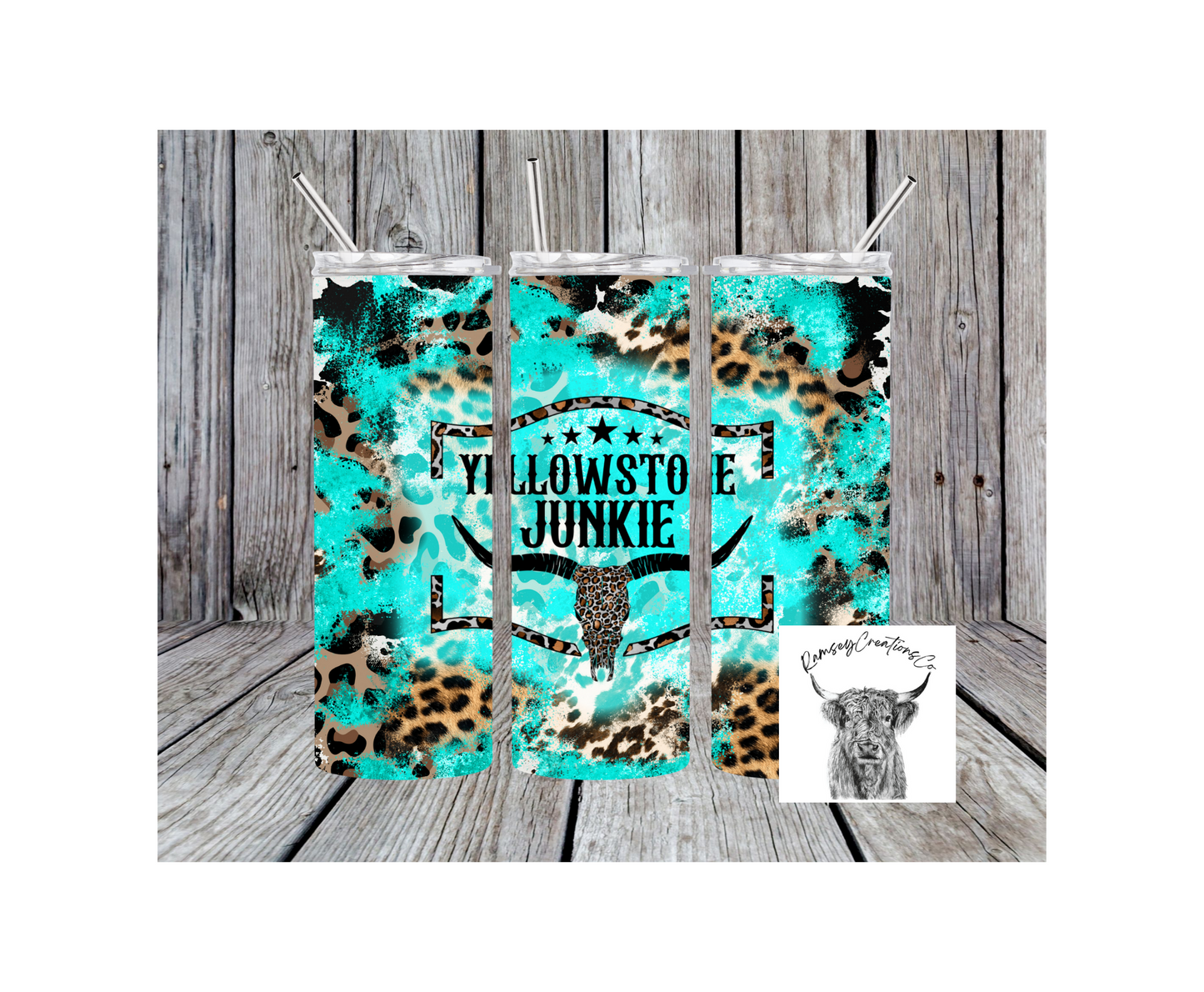 Teal Junkie Tumbler