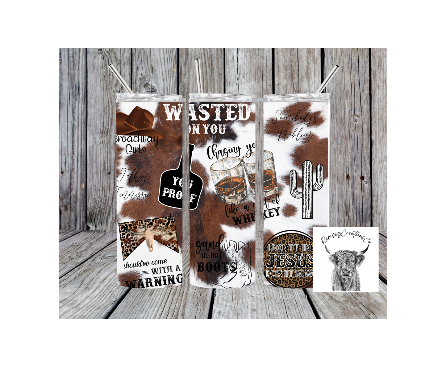Cowhide Singer Tumbler