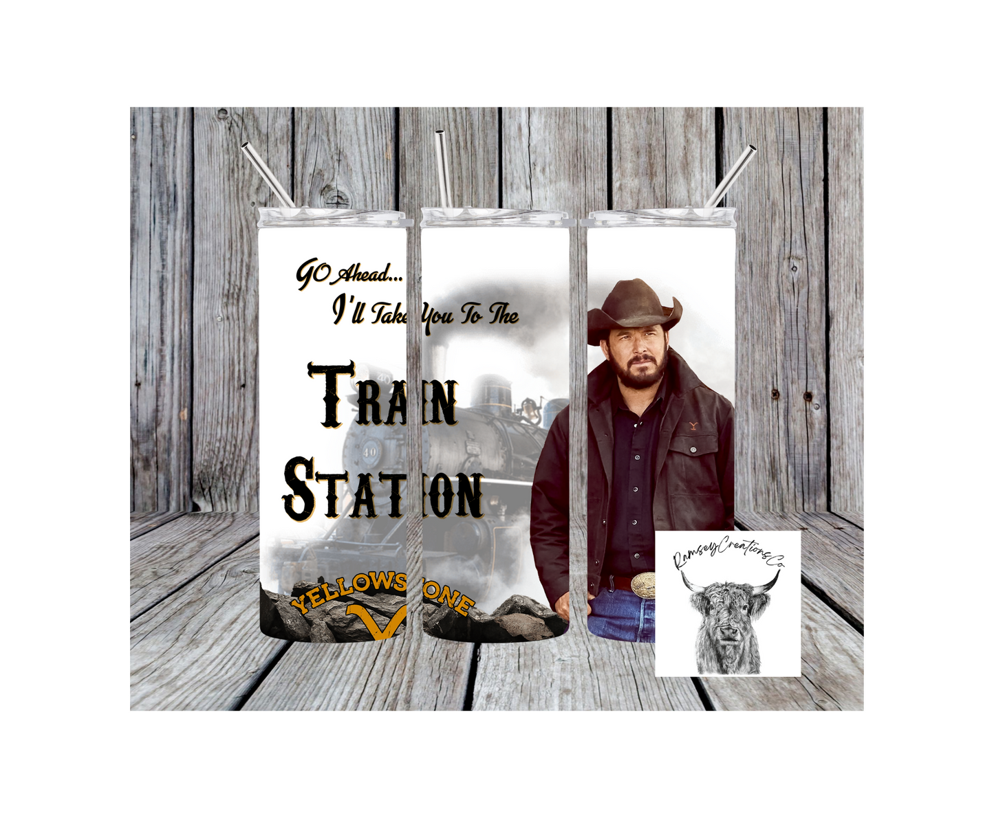 Train Station Tumbler