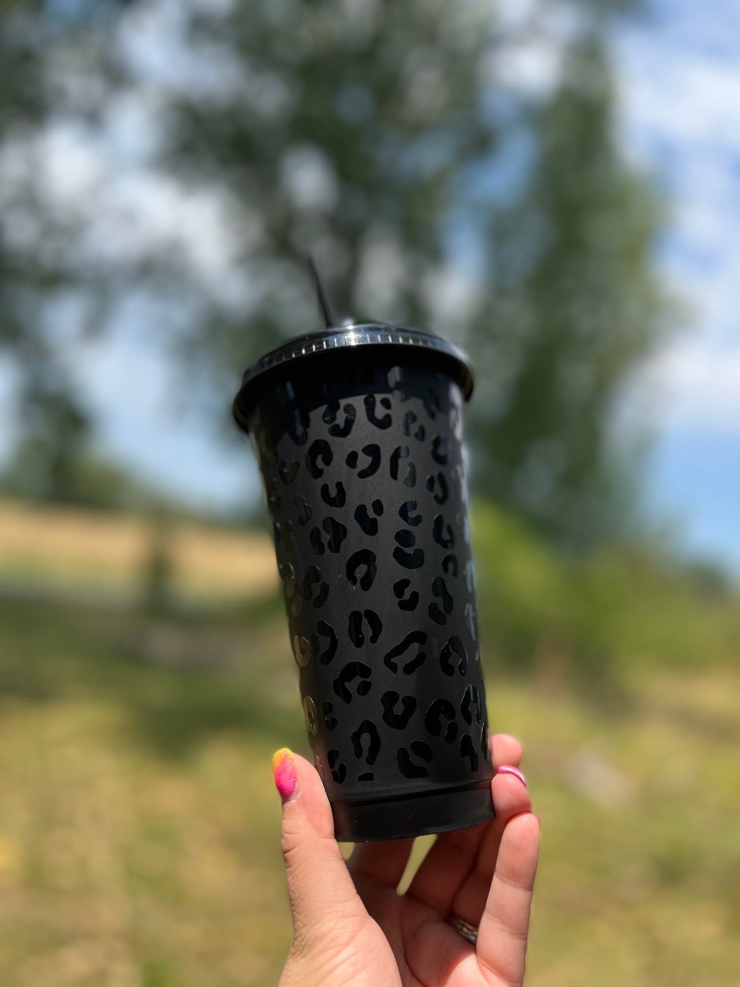 Cheetah Print Reusable Cup
