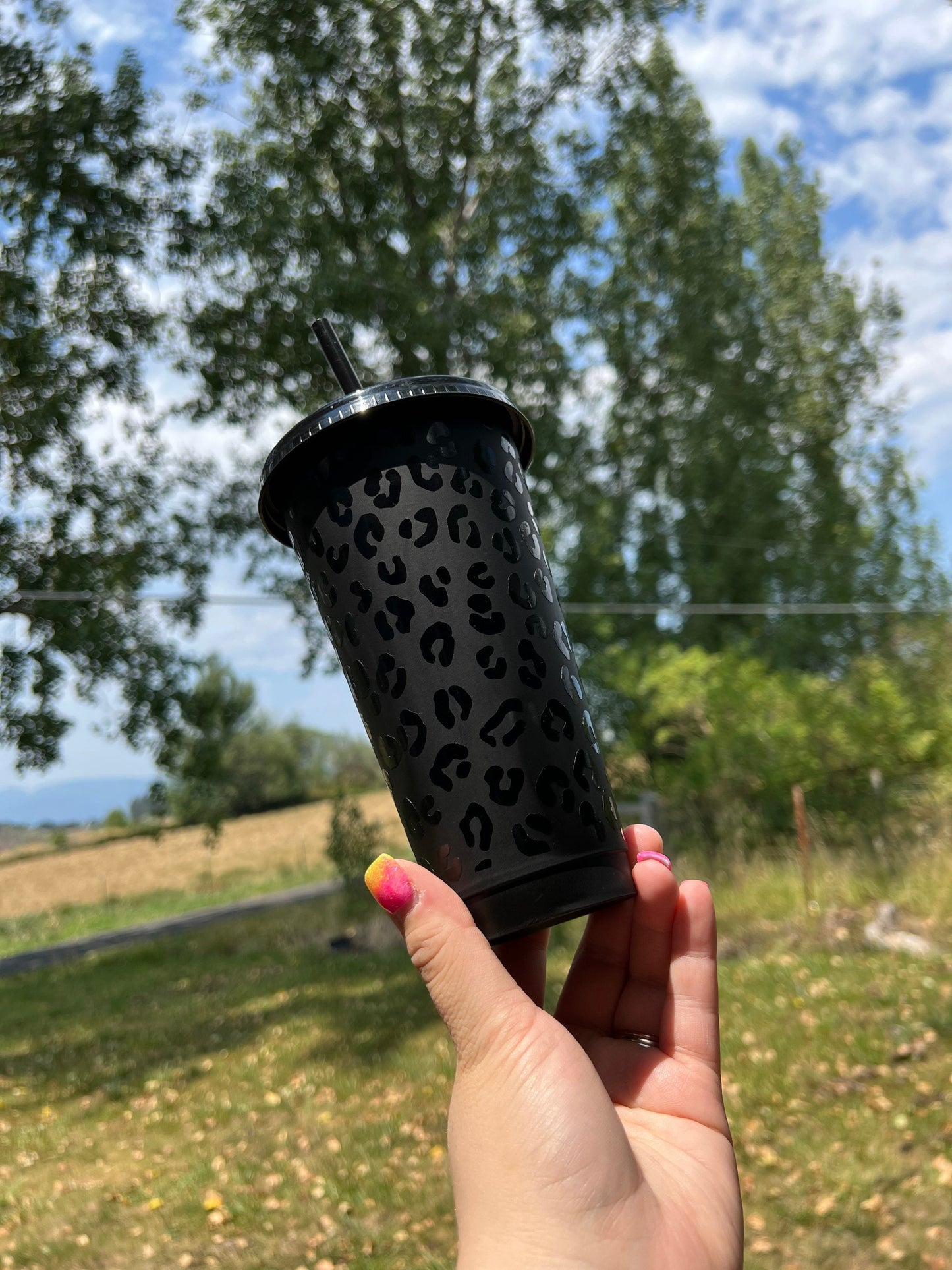 Cheetah Print Reusable Cup