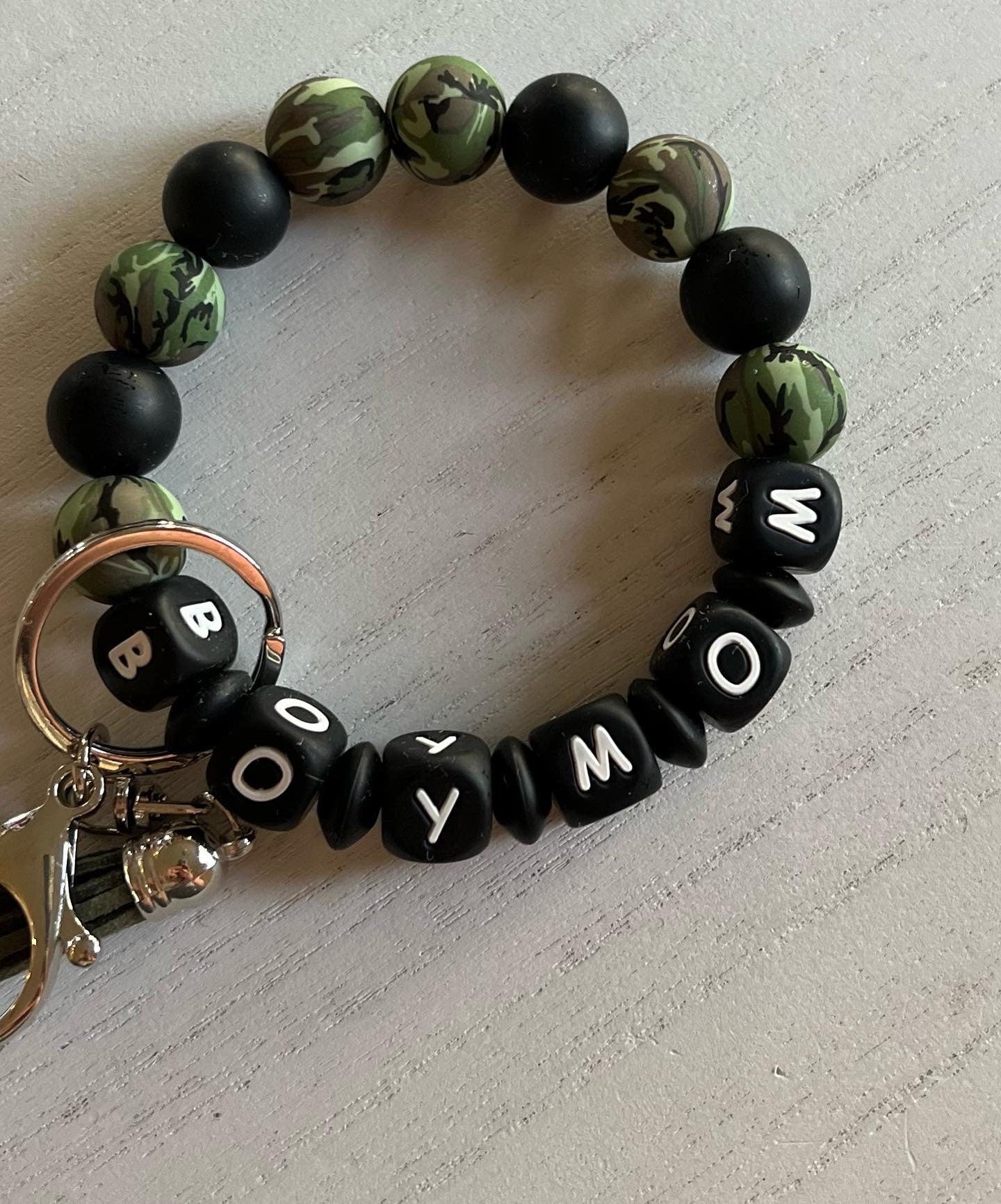 Boy Mom Camo Wristlet