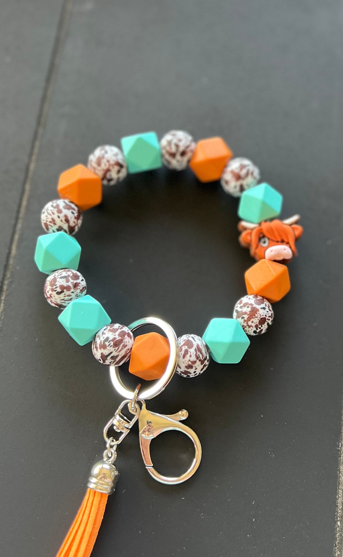 Highland Cow Wristlet