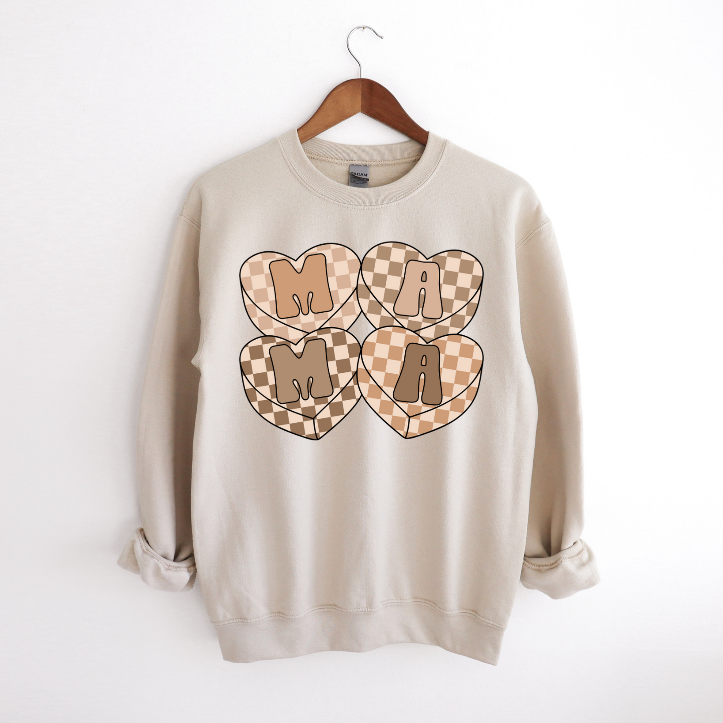 Beige Checkered Mama