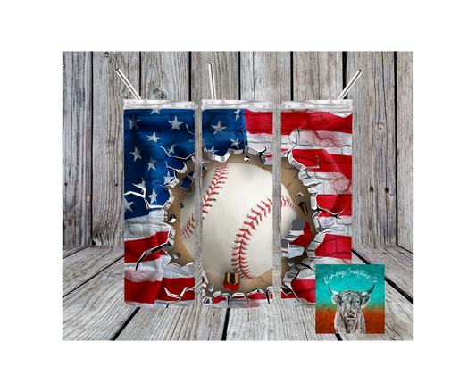 American Baseball Tumbler