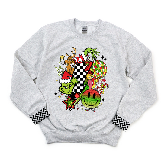 Retro Grinch Crewneck