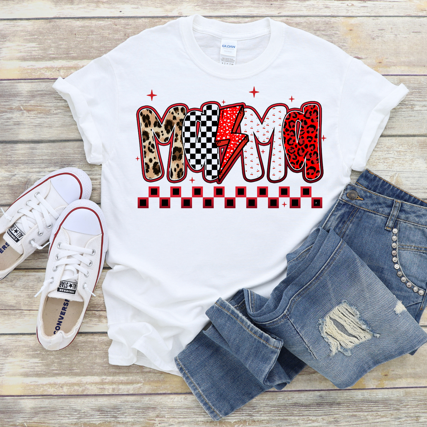 Cheetah, Checkered, Cherry Mama