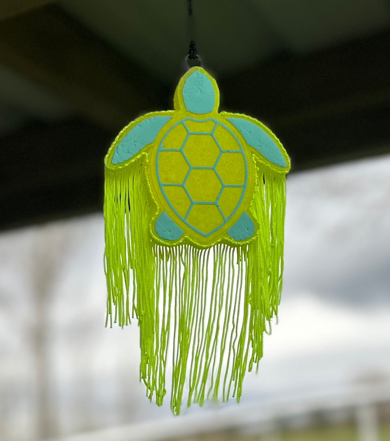 Neon Turtle Freshie