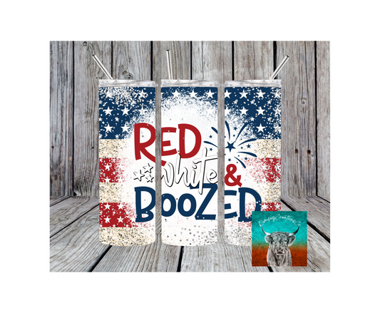 Red White & Boozed Tumbler