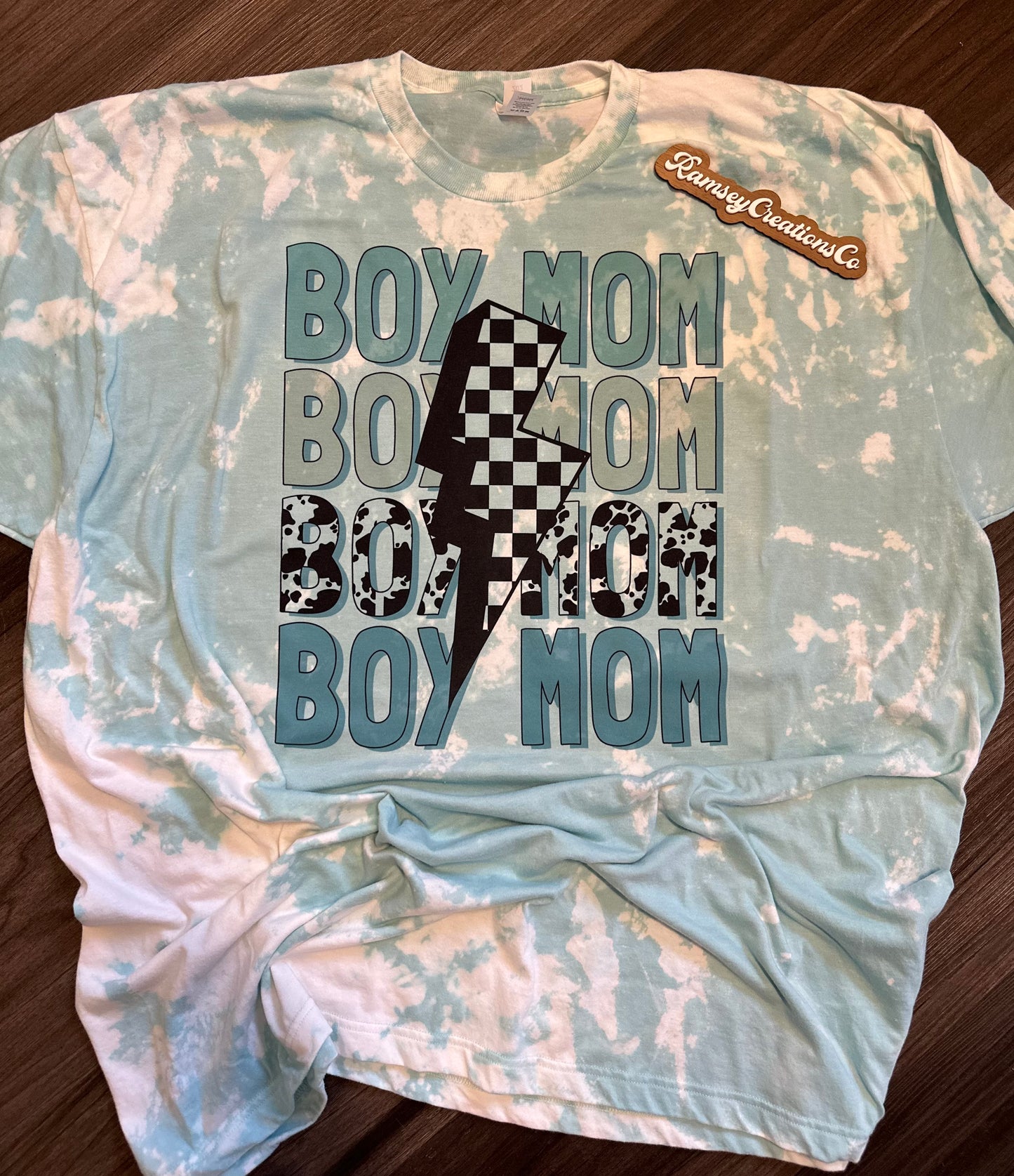 Boy Mom Bleached Tee