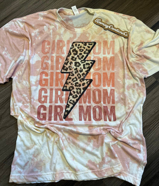 Girl Mom Bleached Tee