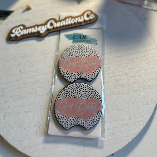 Bad Bitch Car Coasters
