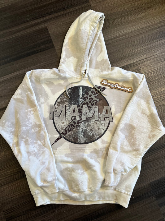 Mama Cheetah Western Bleached Hoodie