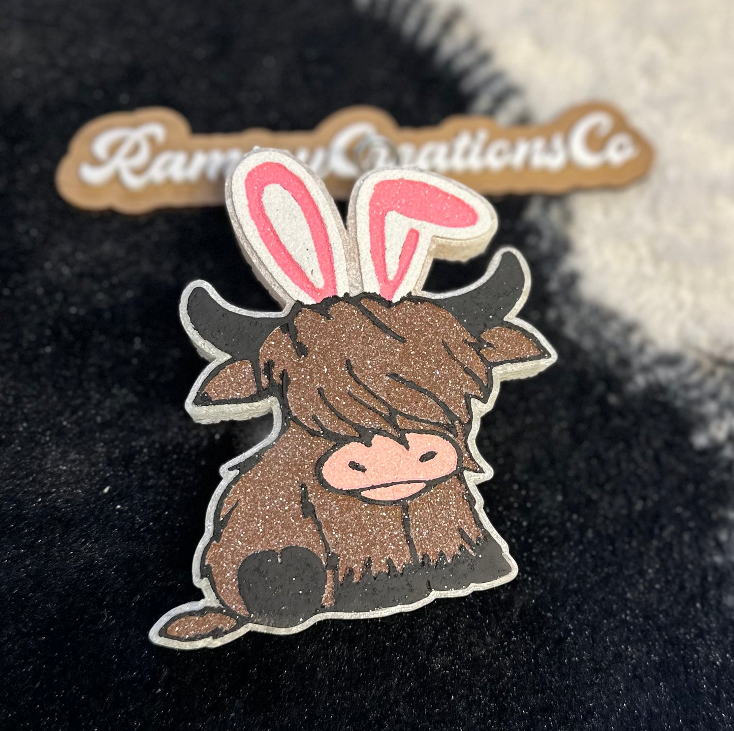 Easter Highland Cow Freshie