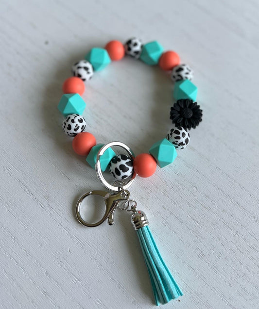 Silicone Beaded Wristlet