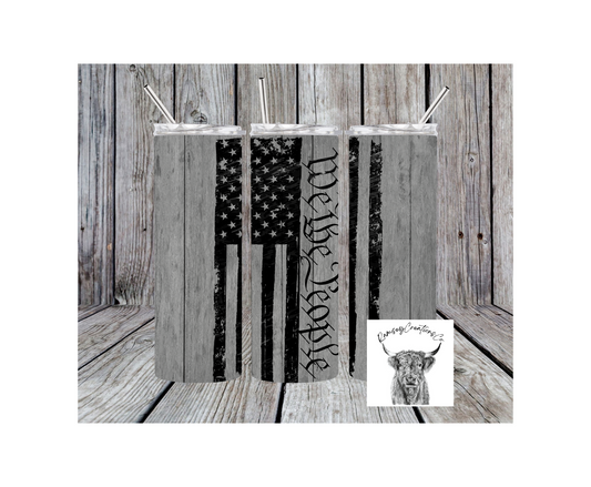 We The People Grey Tumbler