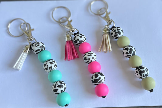 Cow print Keychain