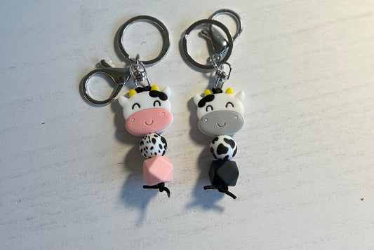 Cow Head Keychain