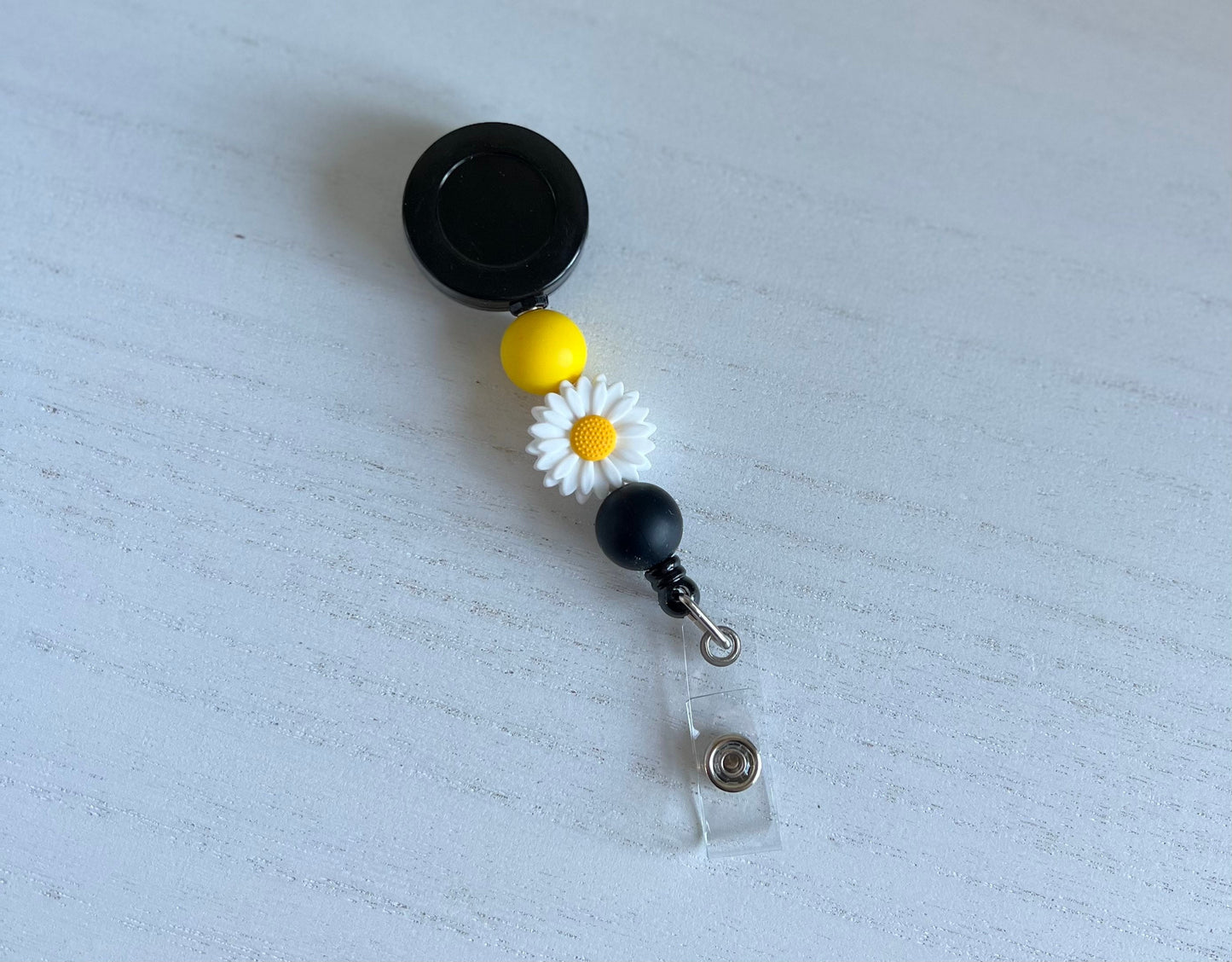 Silicone Beaded Badge Reel