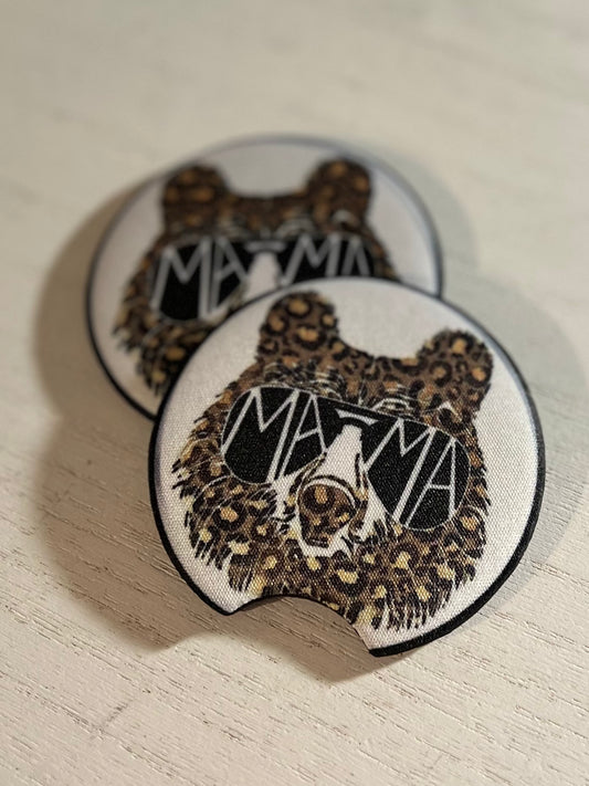 Mama Bear Car Coasters