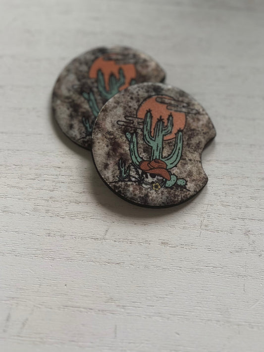 Desert Cactus Car Coasters